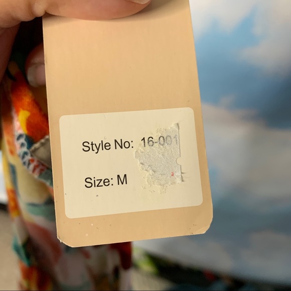 NWT- Sapa- One Shoulder Floral Dress size Medium - Picture 11 of 11